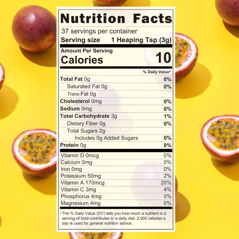 OEM Private Label Wholesale High Quality Organic Freeze Dried Passion Fruit Powder