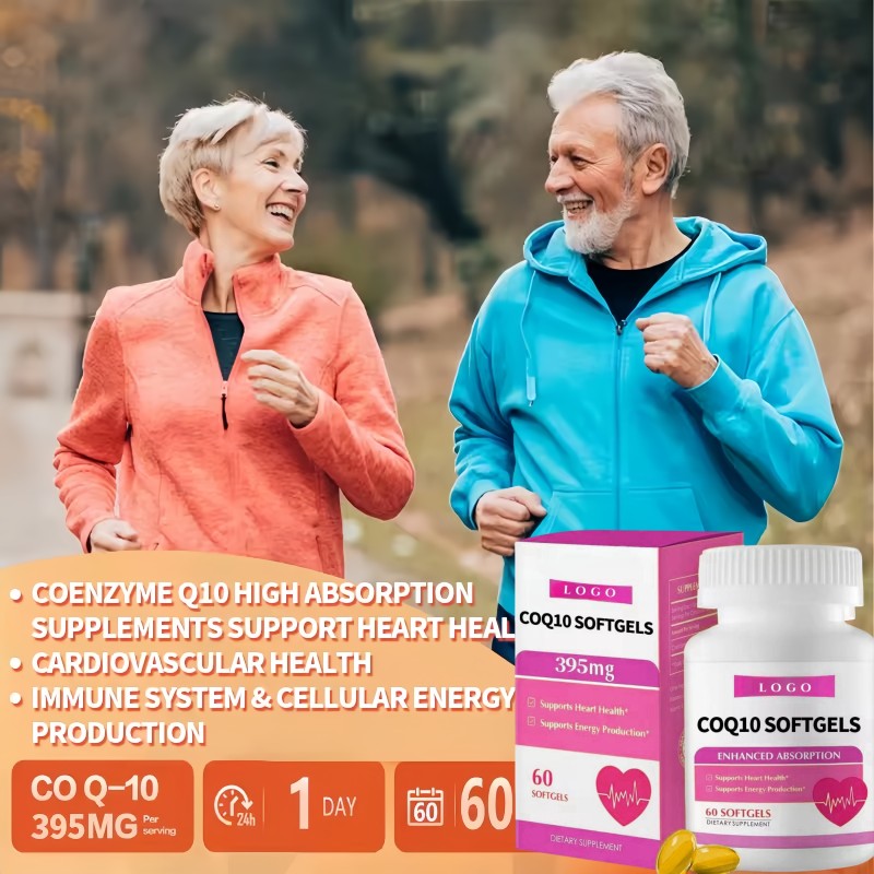 OEM Coenzyme Q10 Softgel Capsule Liposomal Healthcare Supplement CoQ10 Softgel Capsules for Healthy Heart