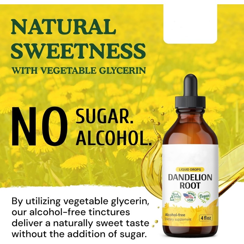 Private Label Wholesale Herbal Supplement Liquid Drops Cleanse Liquid Dietary Dandelion Root Drops