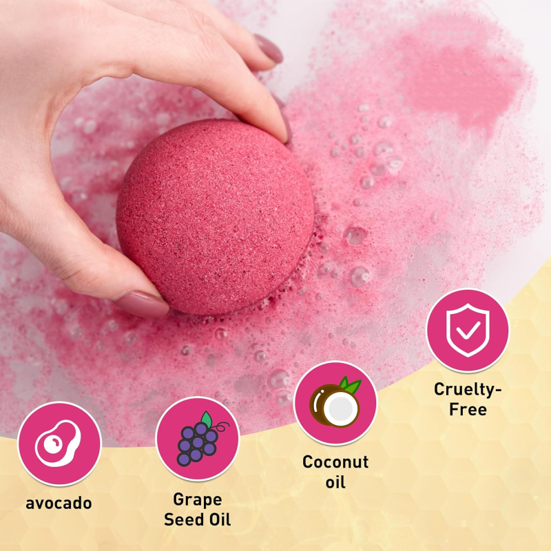 XYD Customize Package  Colorful  Bubble Bath Gift Set Custom SPA Fizzy Vegan  Bath Bombs for Holiday Gifts for Children and Mom