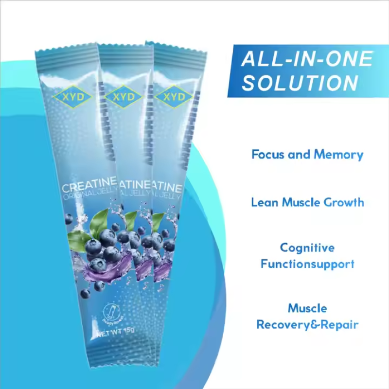 XYD Unique Potential New Products Pre-Workout Jelly Creatine Monohydrate Blueberry Flavoured Jelly Muscle Building Supplements