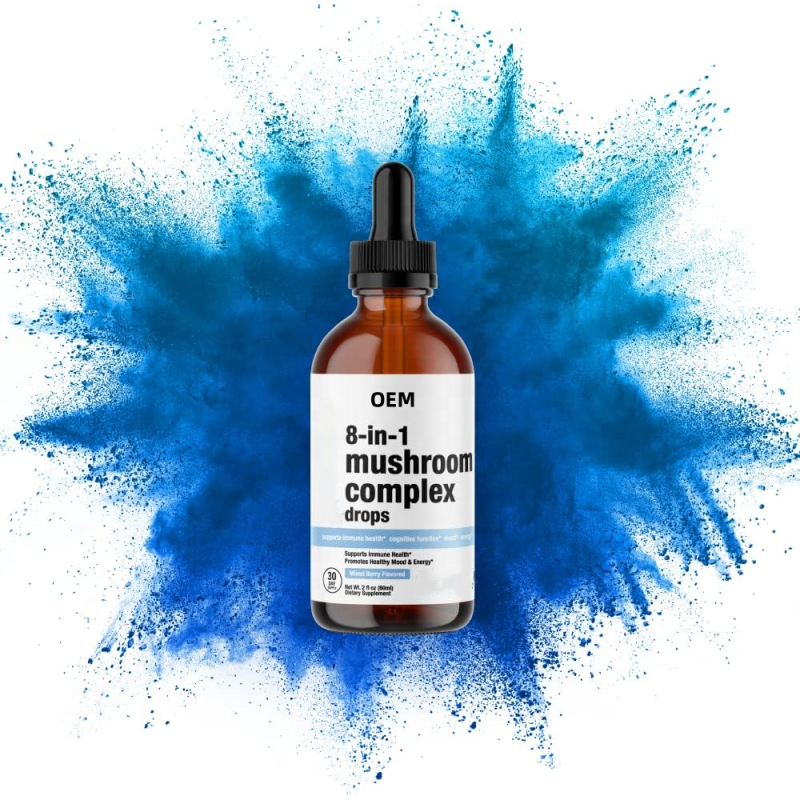 OEM Hot Selling  Lion's Mane Drops Mushroom Extract Drops Brain Boost Organic Lion's Mane Liquid