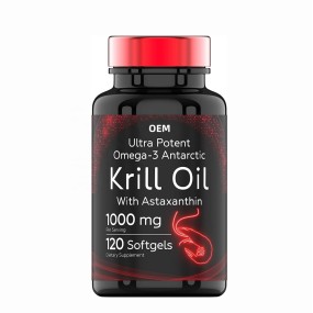 Factory Supply Hot Selling Private Label Omega-3 Krill Oil Antarctic Krill Oil Krill Oil Bulk Type Manufacturer Customization
