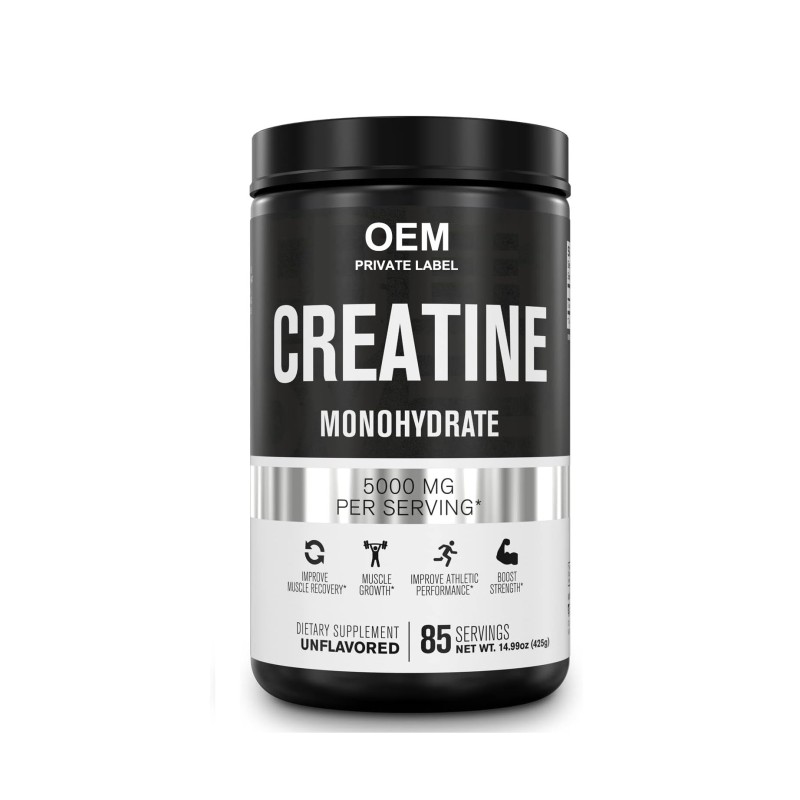 Hot Selling Private Label Creatine Monohydrate Powder for Muscle Growth, Increased Strength, Enhanced Energy