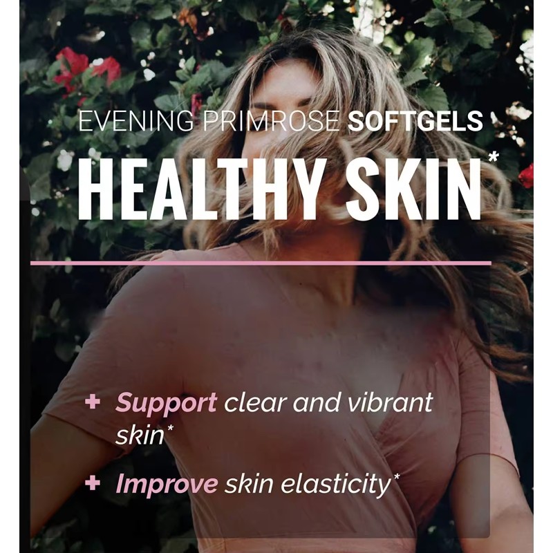 OEM Evening Primrose Oil Softgels Capsules Natural Balance Support Supplement for Women Skin Health