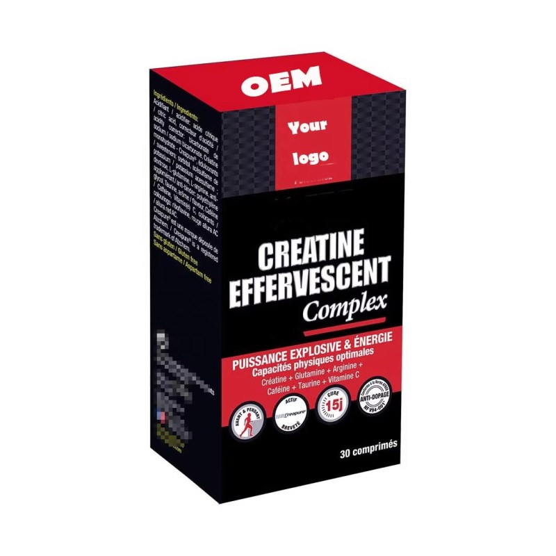 OEM Factory Price Creatine Monohydrate Energy Drink Sports Nutrition Creatine Effervescent Tablets for Running & Cycling