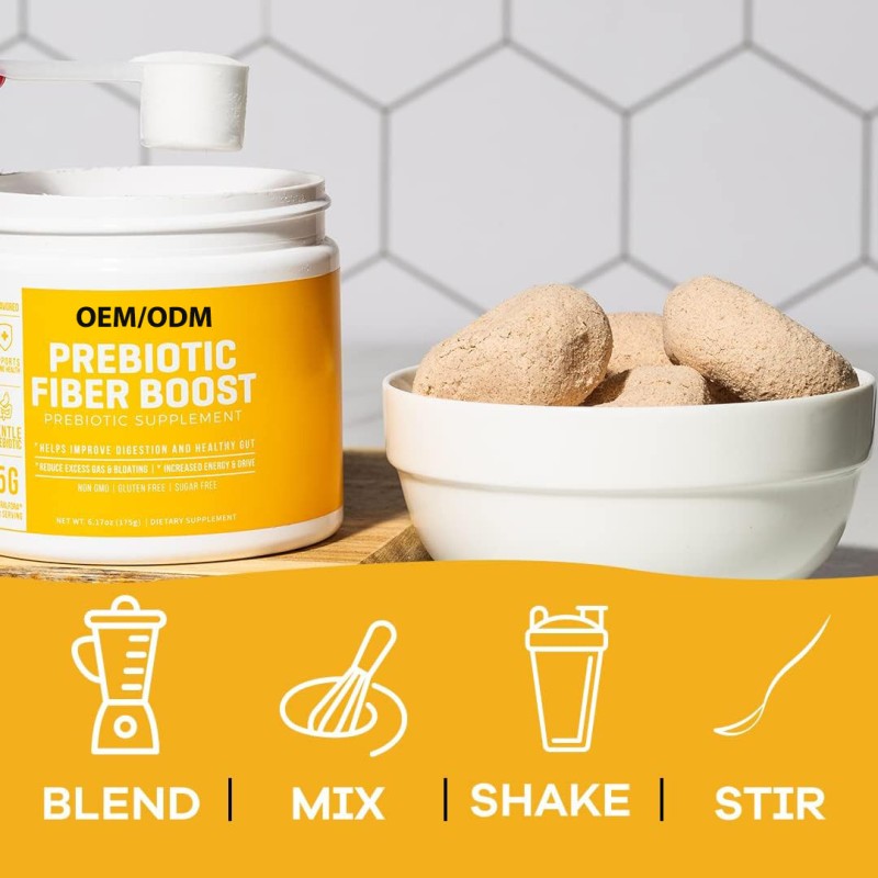 OEM Gluten and Sugar Free Prebiotic Fiber Supplement Soluble Fiber Powder for Women and Men Dietary Fiber Supplements Powder