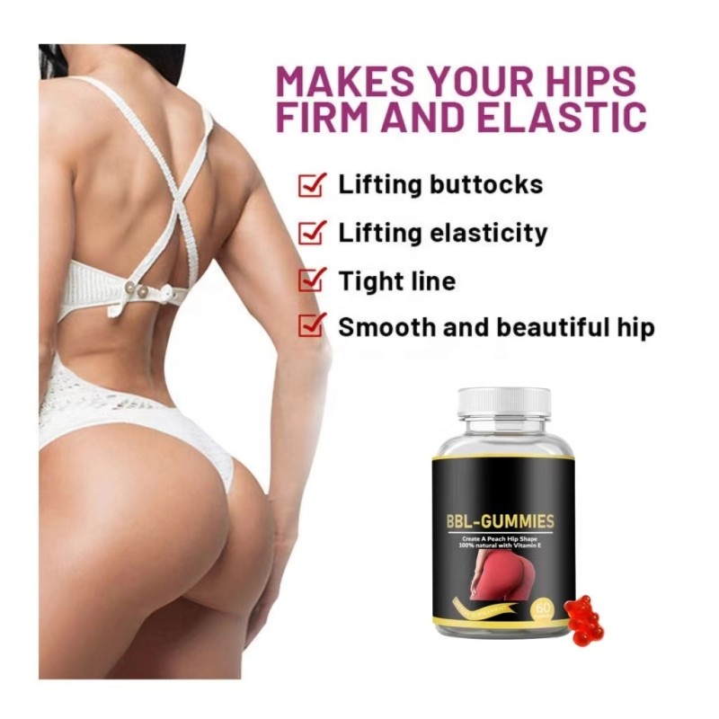 OEM Hip and Big Butt Enlargement Gummies for Butt and Hip Enlargement BBL Booty Gummies