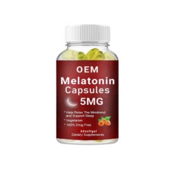 OEM Melatonin Softgel Mind Relaxing& Sleep Support Softgels Dietary Supplement for Men&Women