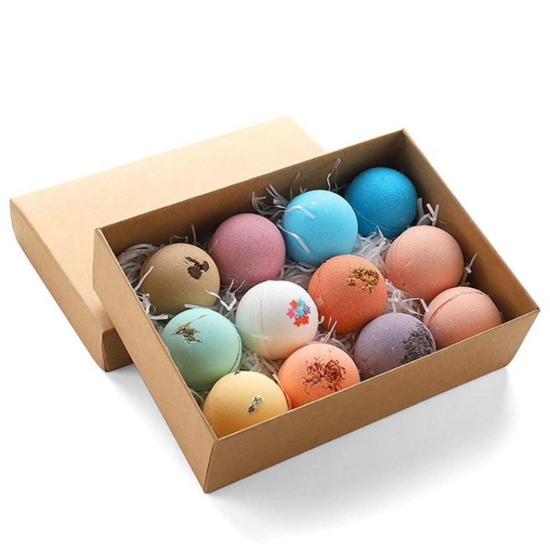 Factory Whosale Natural Ingredients Bath Bombs for Women Gift Set Organic Bath Bombs Set