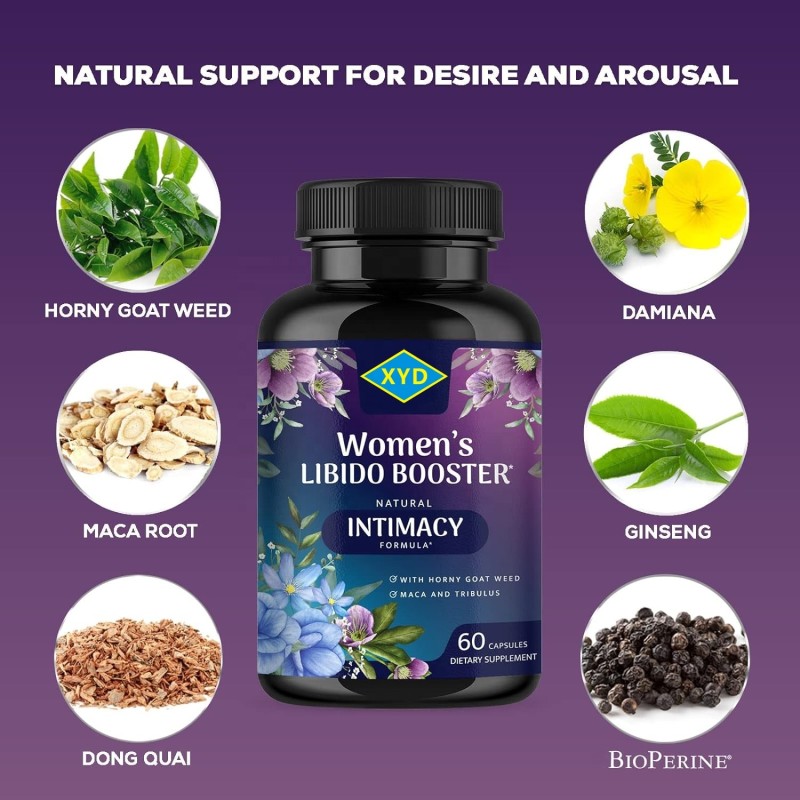 OEM Private Label Libido Booster Capsules for Women Female Libido Support Supplement - Women Vitamins Formula Supports Energy