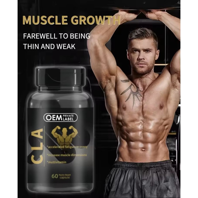 Private Label Supply  3000 CLA Capsules Sport Supplement CLA Softgel Capsule  Promote Energy Body Building Weight Gainer Capsule