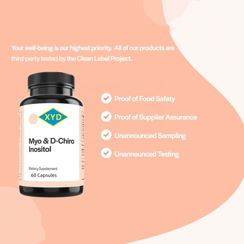 Private Label Inositol Vitamins for Women Folate Inositol Capsule Female Support Supplement Capsules