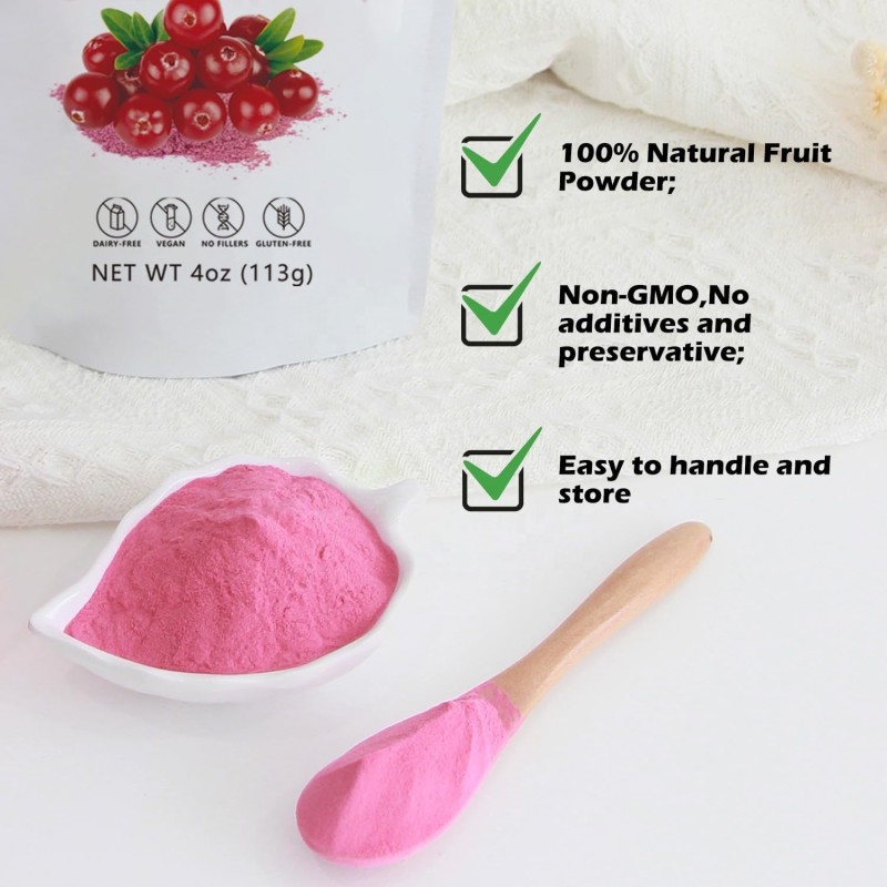 Private Label OEM Cranberry Fruits Collagen  Drink Supplement Herbal Supplements Pink Powder