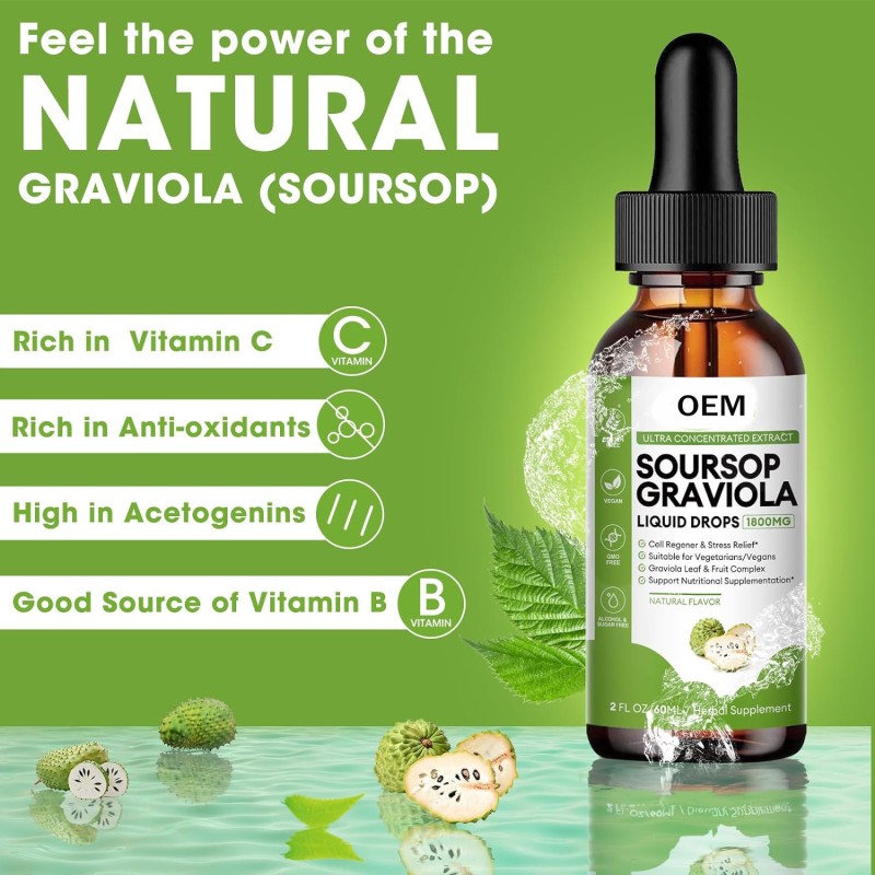 OEM Private Label Oral Liquid SOURSOP GRAVIOLA LIQUID DROP