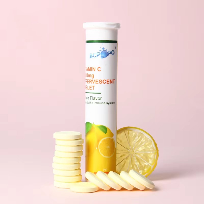 OEM Private Label Multivitamins Vitamin C Effervescent Tablets Immune Organic Orange Multivitamin Effervescent Tablets