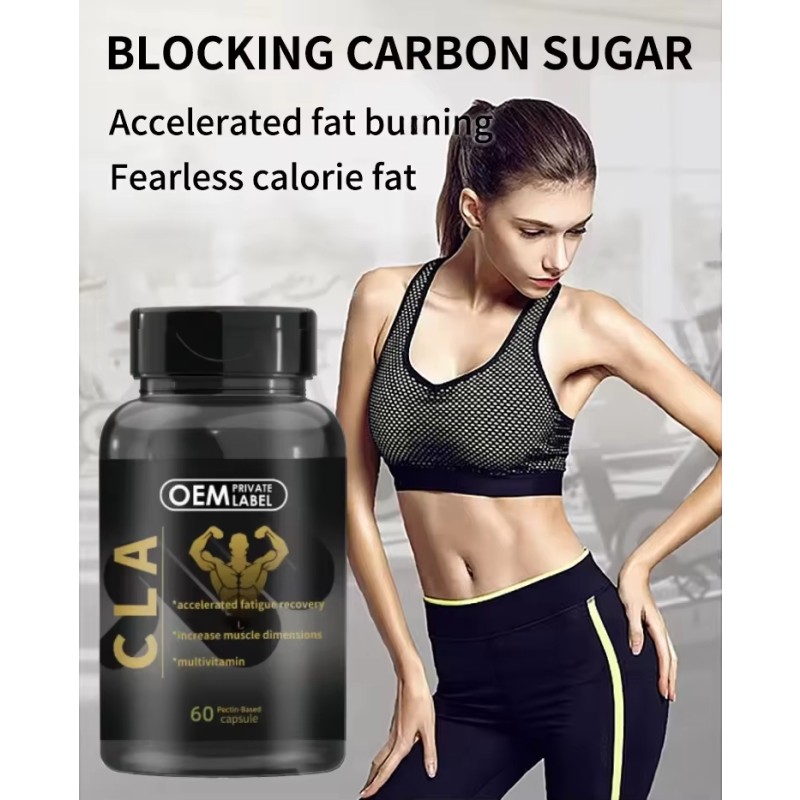 Private Label Supply  3000 CLA Capsules Sport Supplement CLA Softgel Capsule  Promote Energy Body Building Weight Gainer Capsule