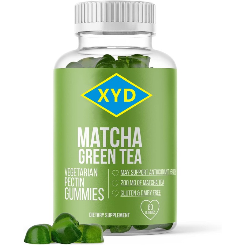 Private Label Herbal Supplements  Green Tea Matcha Gummies Candies