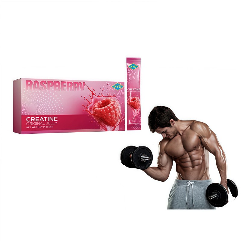 XYD Hot Sale Private Label Creatine Monohydrate Jelly Raspberry Flavour Muscle Building Creatine Monohydrate for Sports Jelly