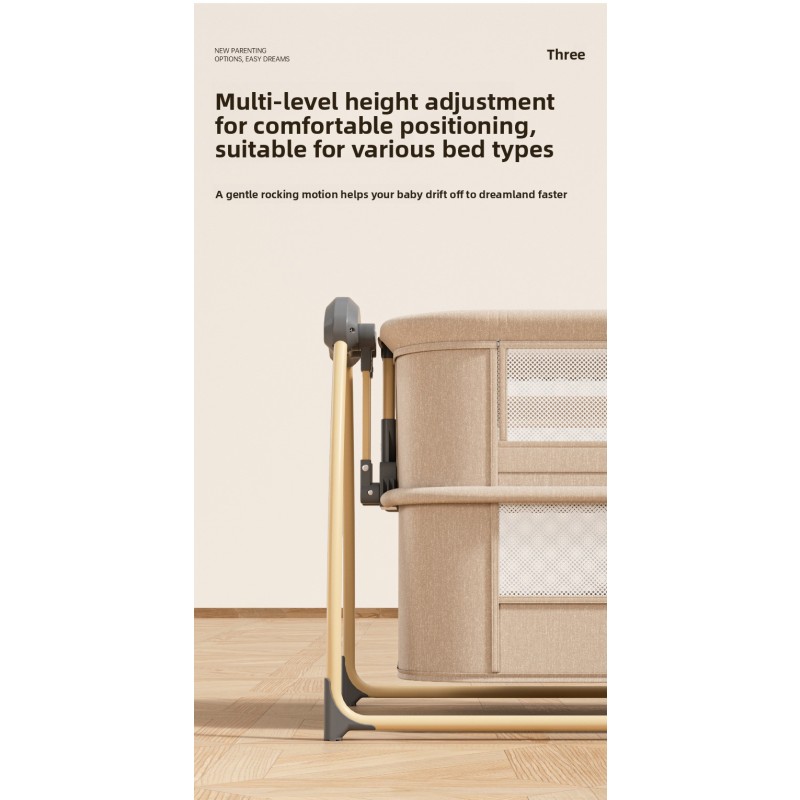 Baby Crib Manufacturer - Multi-functional Cradle Rocking Design