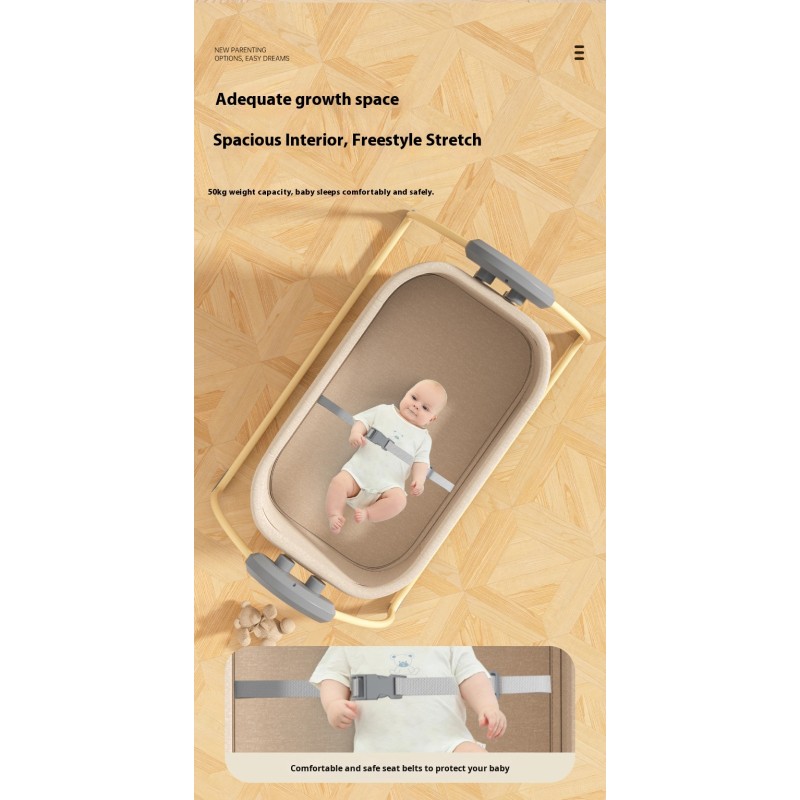 Baby Crib Manufacturer - Multi-functional Cradle Rocking Design