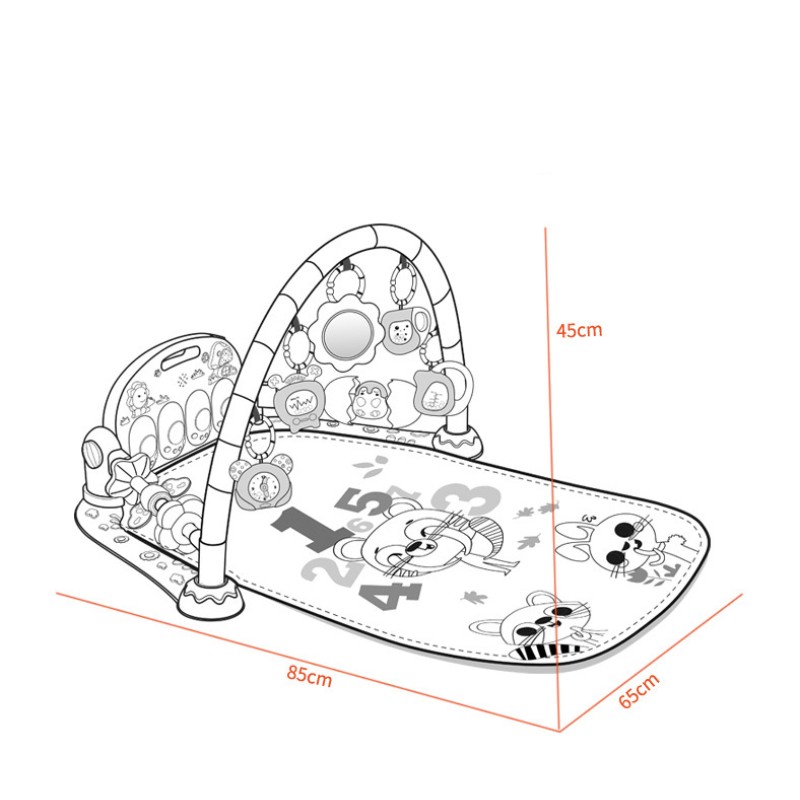 Baby Fitness Manufacturer - Pedal Piano Light Music Game Blanket