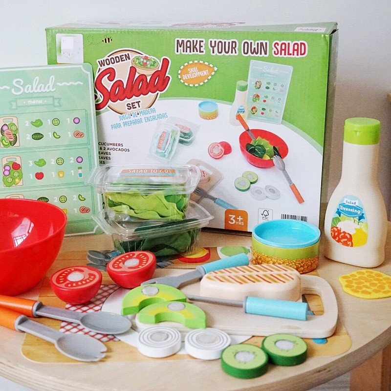 Kitchen Toy Manufacturer - Wooden Salad Barbecue Play House
