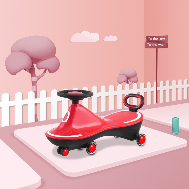 Plastic Wiggle Car Factory - Four-wheel Mute Anti-Rollover