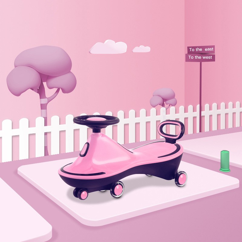 Plastic Wiggle Car Factory - Four-wheel Mute Anti-Rollover