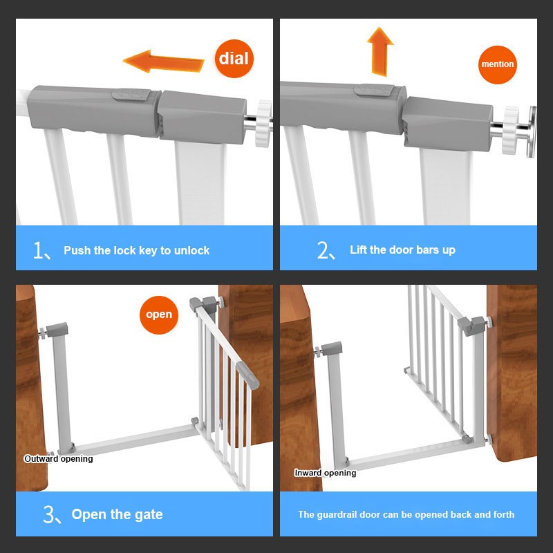 Safety Gate Factory - Drill Free Automatic Close Pet Fence