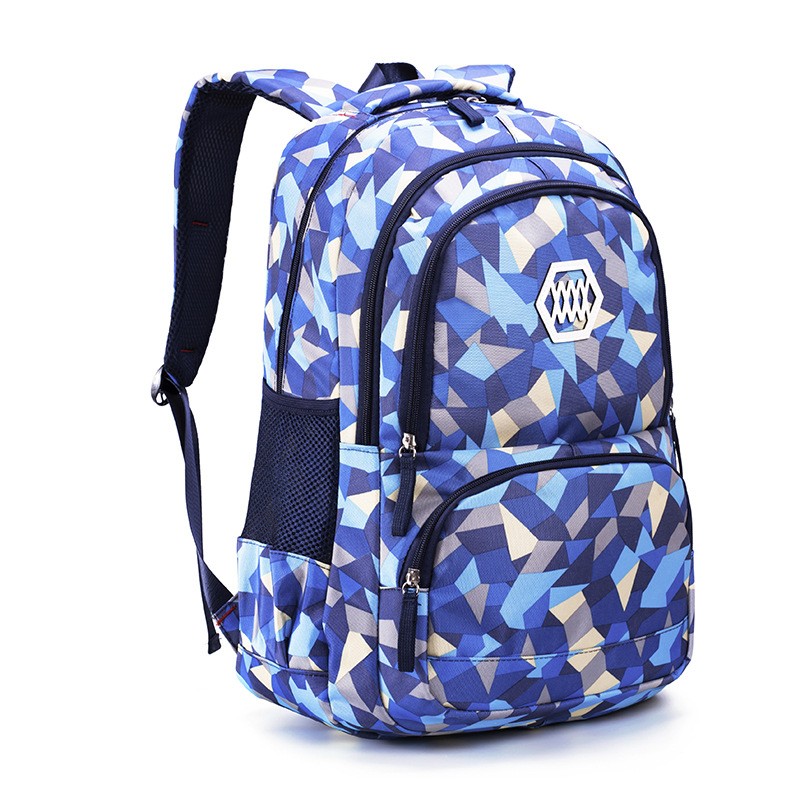 Student Backpack Manufacturer - Load Reduction Waterproof Geometric
