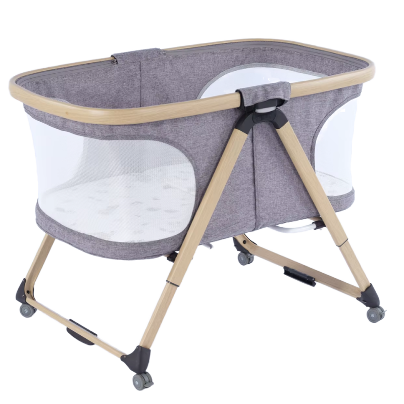Baby Crib Manufacturer - Adjustable Height Wheels Breathable Bassinet