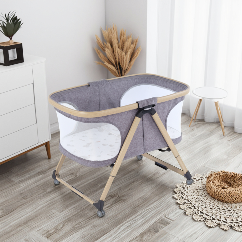 Baby Crib Manufacturer - Durable Polyester Large Cot Bed Swing