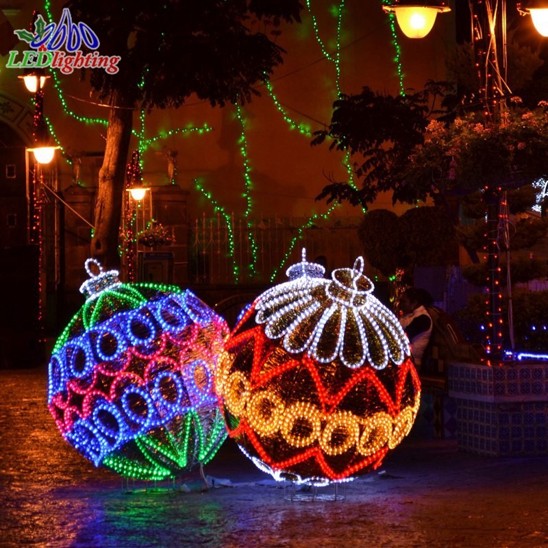 Christmas Ornament Factory - Wholesale 3D LED Ball Hotel Plaza