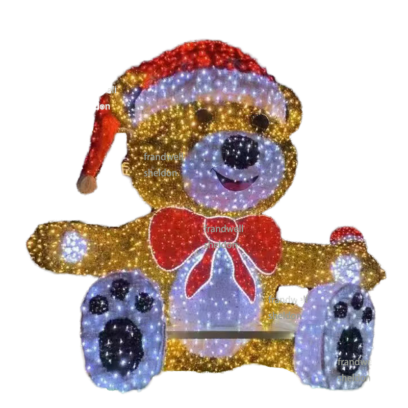 Teddy Bear Light Manufacturer - Commercial Outdoor Giant 3D Sculpture