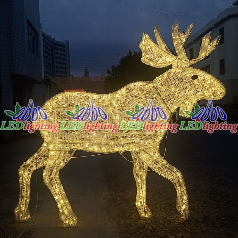 Reindeer Sculpture Manufacturer - Elegant Warm White IP65 Waterproof