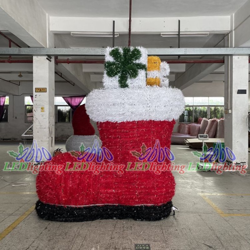 Santa Boot Light Factory - 3D LED Christmas Santa Waterproof
