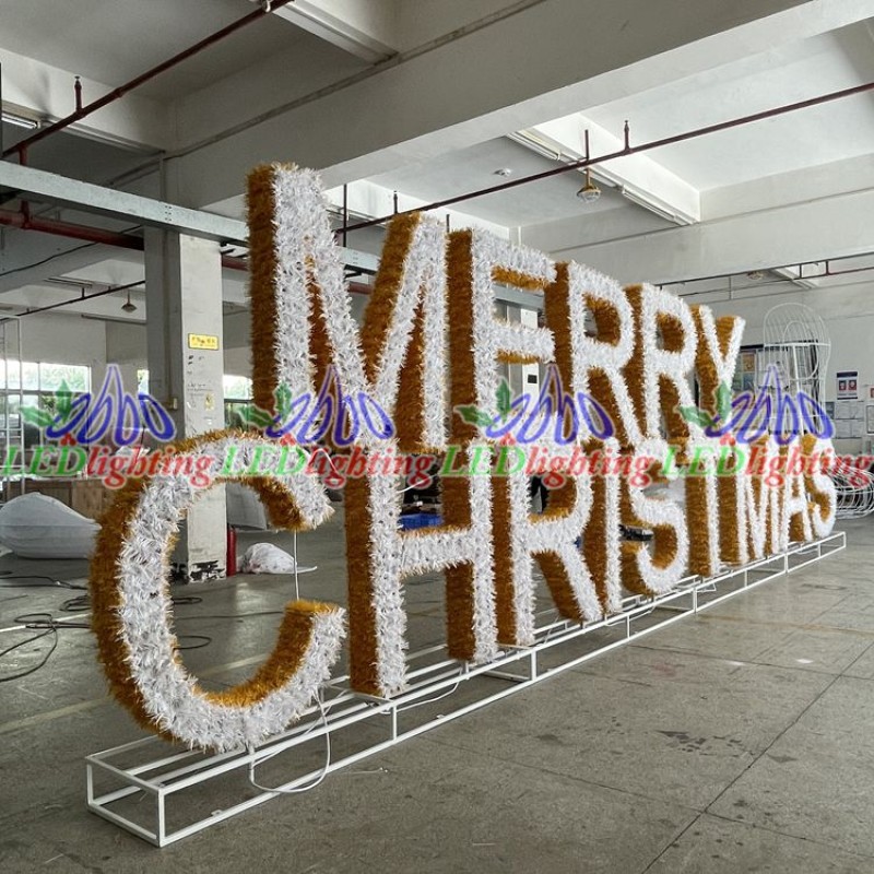 Christmas Light Manufacturer - Large Outdoor Giant Lighting Letter