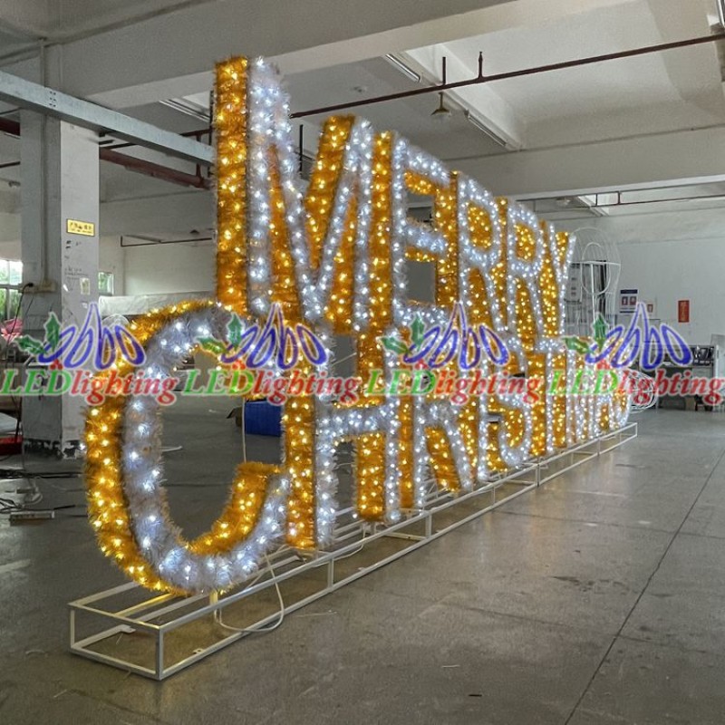 Christmas Light Manufacturer - Large Outdoor Giant Lighting Letter