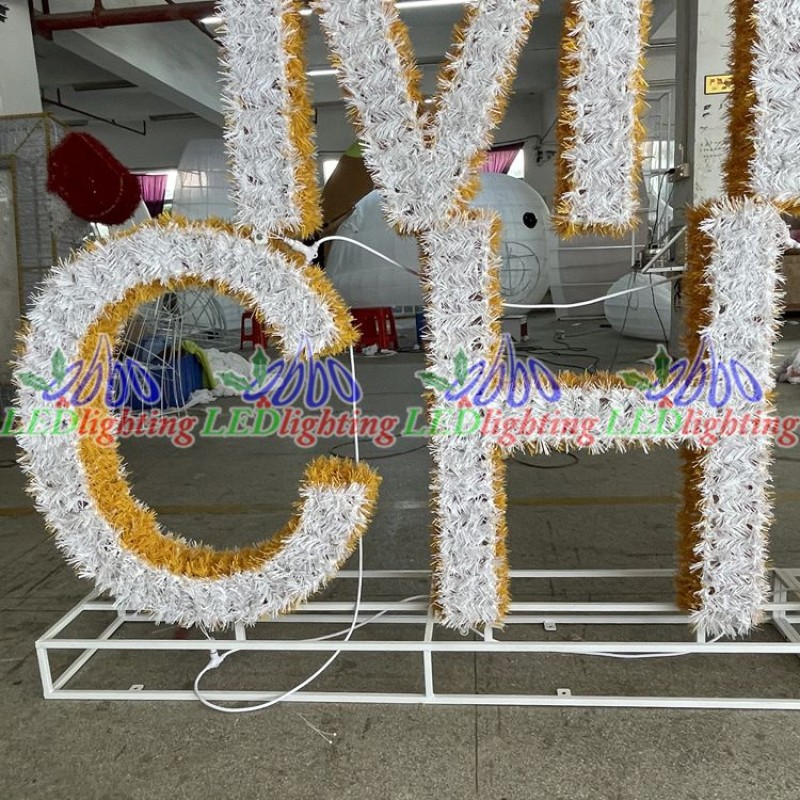 Christmas Light Manufacturer - Large Outdoor Giant Lighting Letter