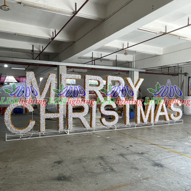 Christmas Light Manufacturer - Large Outdoor Giant Lighting Letter
