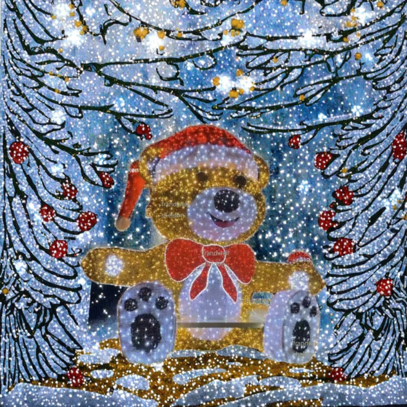 Teddy Bear Light Manufacturer - Commercial Outdoor Giant 3D Sculpture