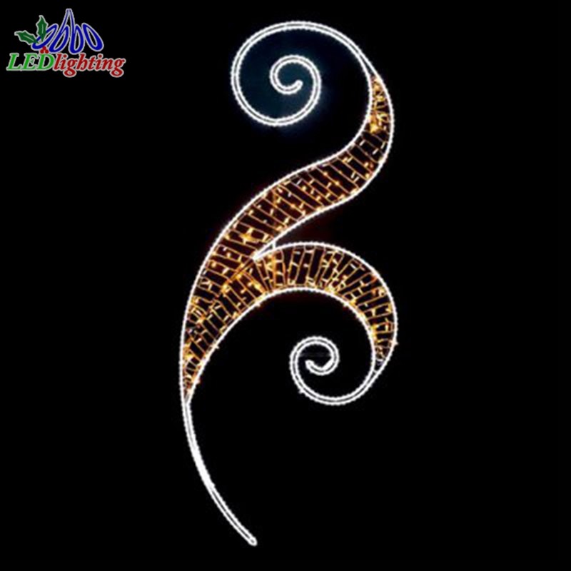 Pole Motif Light Manufacturer - Commercial Grade 2D Iron Frame