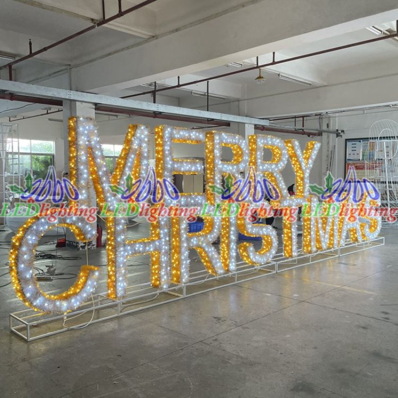 Christmas Light Manufacturer - Large Outdoor Giant Lighting Letter