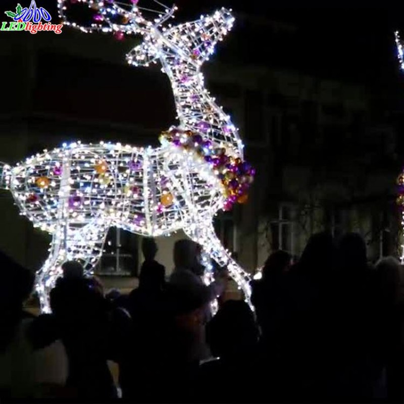 Christmas Horse Light Factory - LED Horse With Sleigh Set