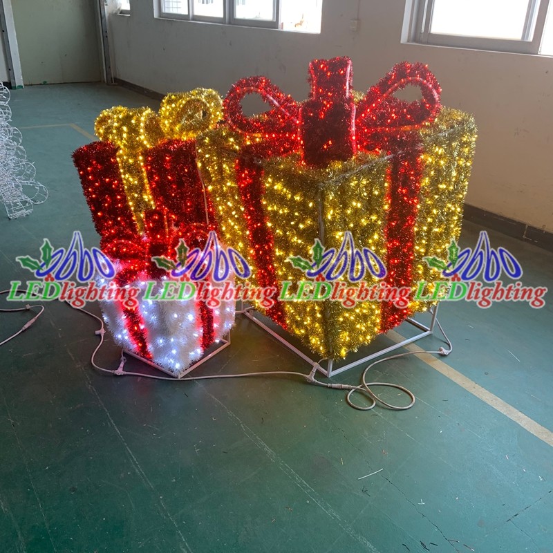 Christmas Gift Light Factory - Handmade Giant 3D LED Iron Frame