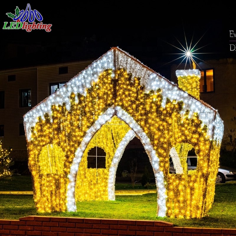 Candy House Light Manufacturer - Large 3D Sculpture Lighting Outdoor