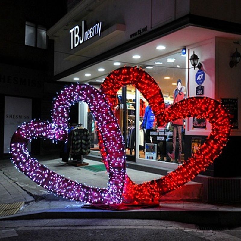 LED Tunnel Light Factory - 3D Heart Shaped Christmas Wedding