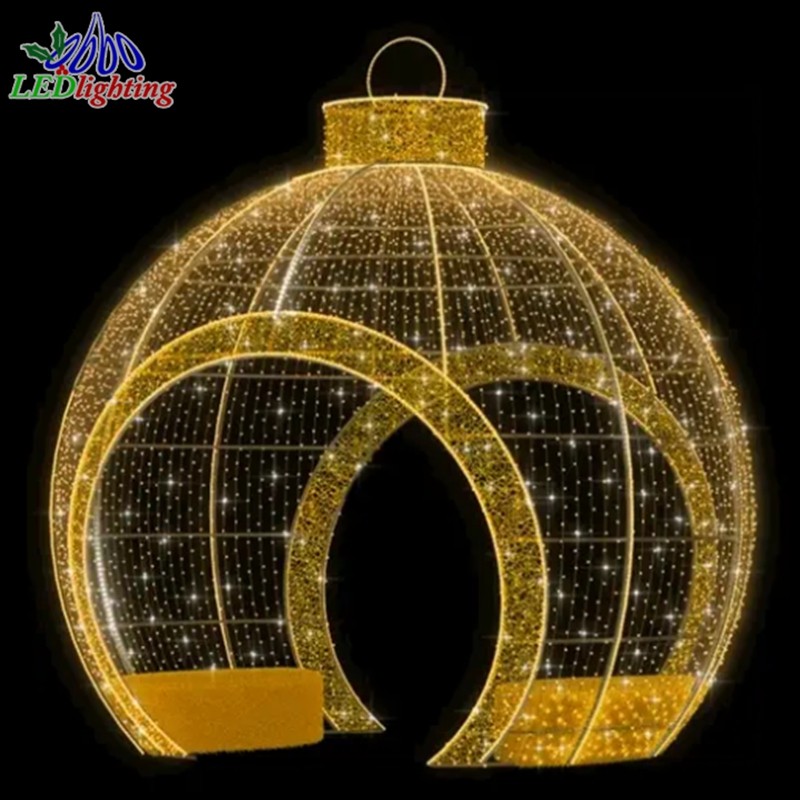 Christmas Ball Light Factory - Large Arch Outdoor Waterproof 3D