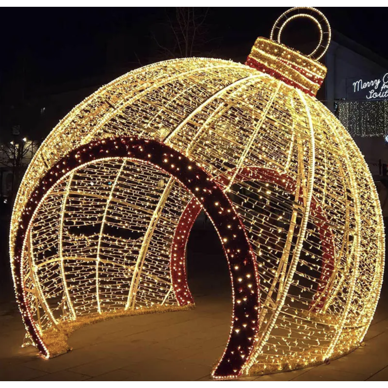 Christmas Ball Light Factory - Large Arch Outdoor Waterproof 3D